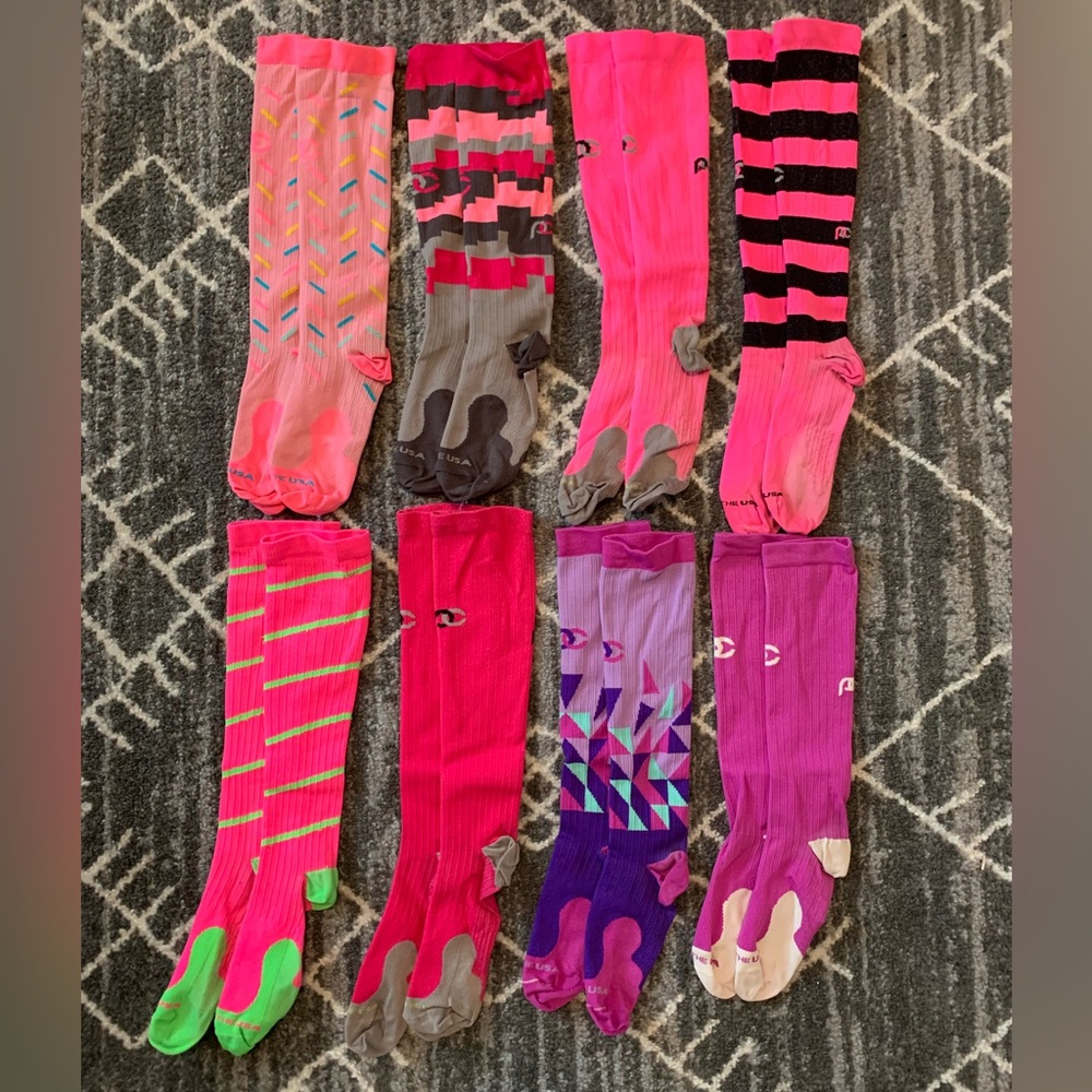 Procompression Sock Bundle - 8 Pairs - Hues Of Pi… - image 1